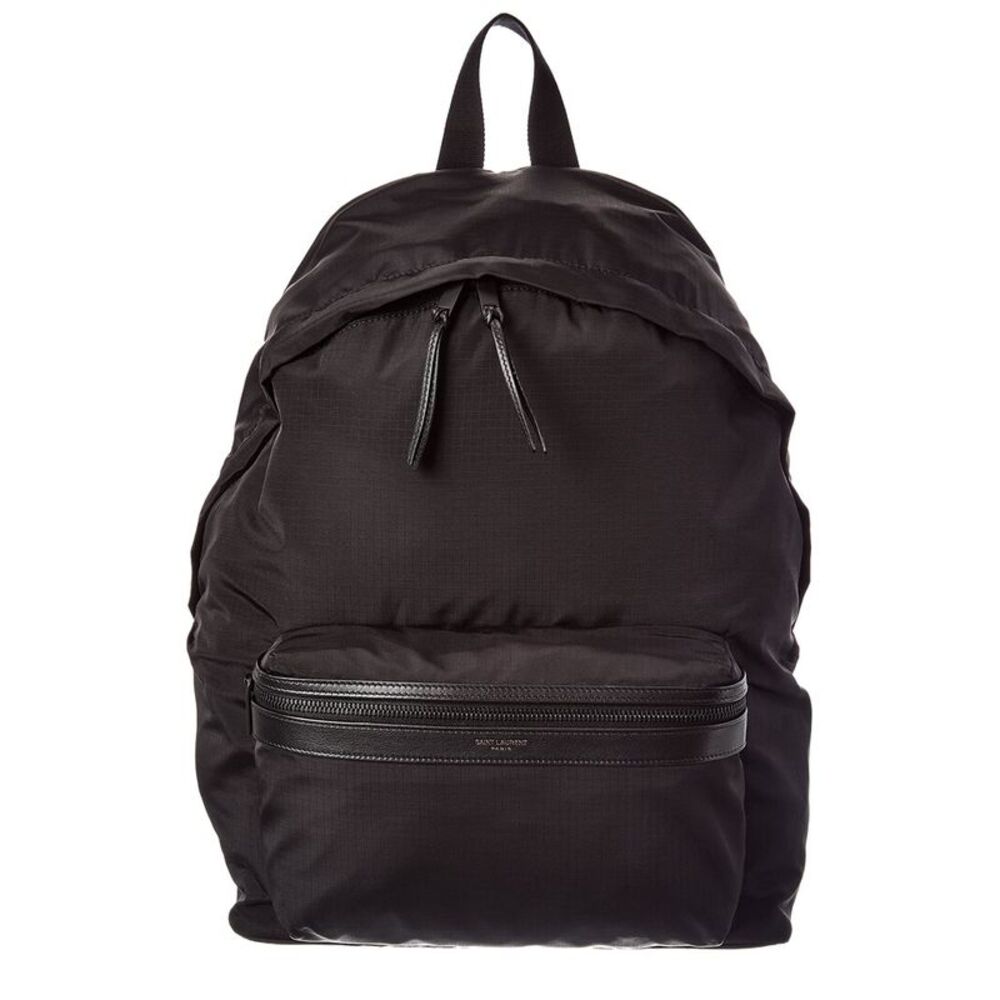 Saint Laurent City Polyamide Backpack, Black